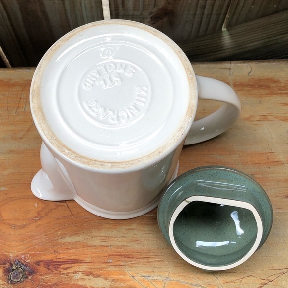 Vintage Kilncraft England 2 Tone Ceramic Stoneware 4 Cup Coffee Carafe - Picture 6 of 6